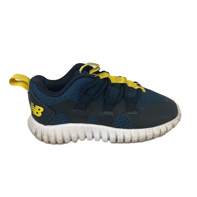 New Balance Navy | Yellow Sneakers 7 Toddler 