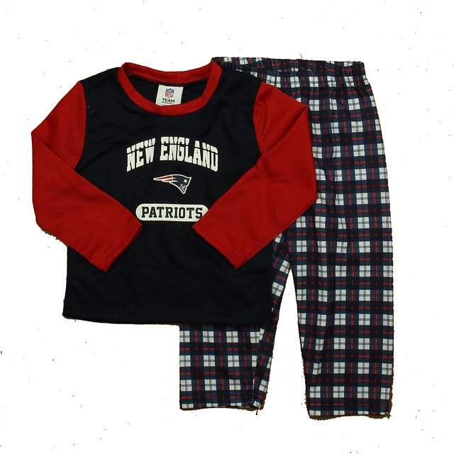 NFL 2-pieces Navy | Red Patriots 2-piece Pajamas 3T 