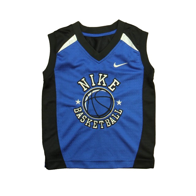 Nike Blue | Black Basketball Sports Jersey 2T 