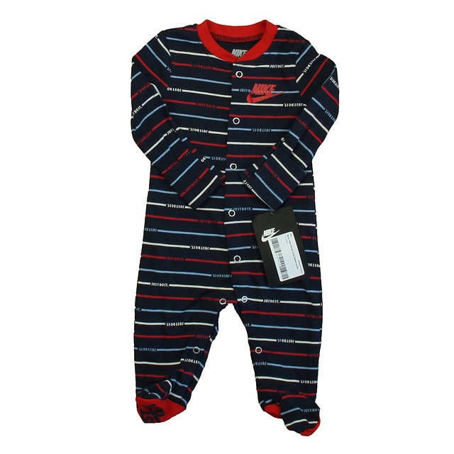 Nike Blue | Red Stripe Long Sleeve Outfit 3 Months 