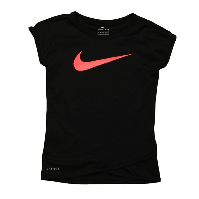Nike Black | Pink Athletic Top 3T 