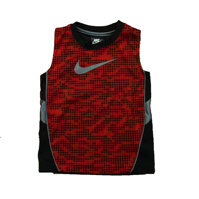Nike Red | Black Athletic Top 4T 
