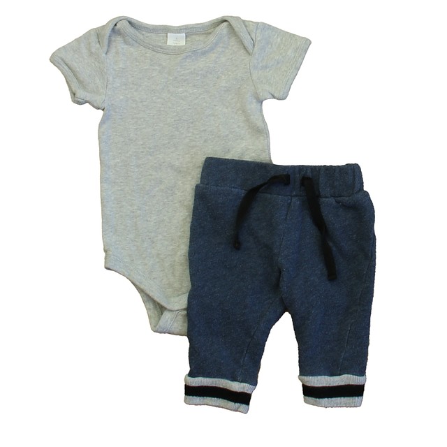 Nordstrom 2-pieces Gray | Blue Apparel Sets 0-3 Months 