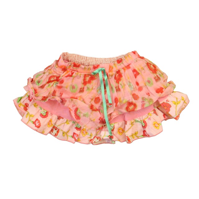 Oilily Pink Floral Skirt 18 Months 