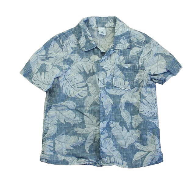 Old Navy Blue Hawaii Button Down Short Sleeve 3T 