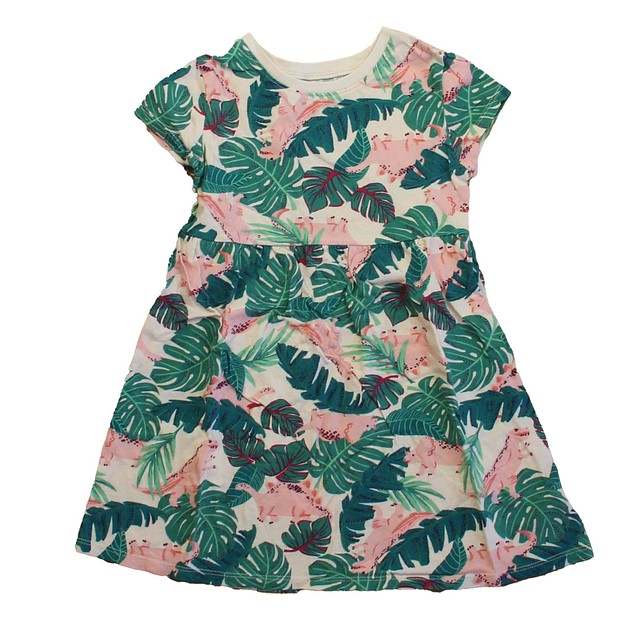 Old Navy Green | Pink Dinosaurs Dress 4T 