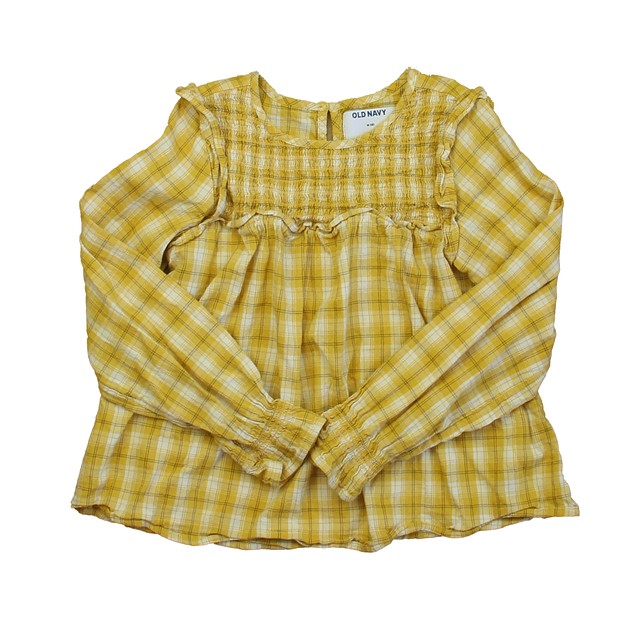 Old Navy Yellow | White Blouse 8 Years 