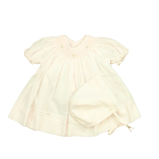 Petit Ami 2-pieces Pink Smocked Dress 6 Months 