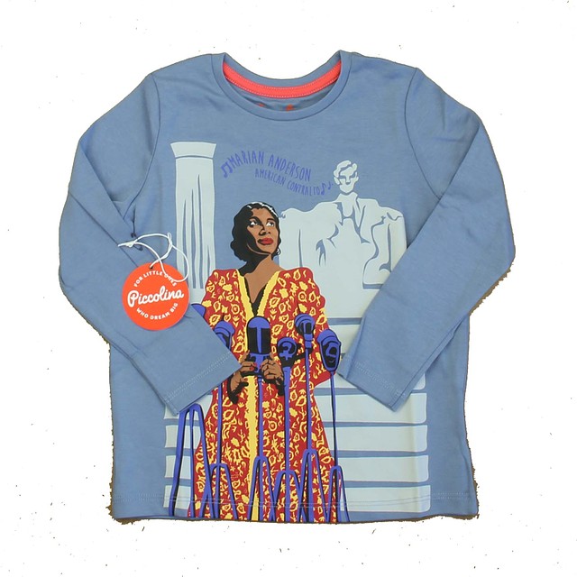 Piccolina Blue Trailblazer | Marian Anderson Long Sleeve T-Shirt 2-5T 