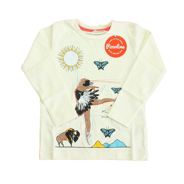 Piccolina Cream Trailblazer | Maria Tallchief Long Sleeve T-Shirt 2-5T 