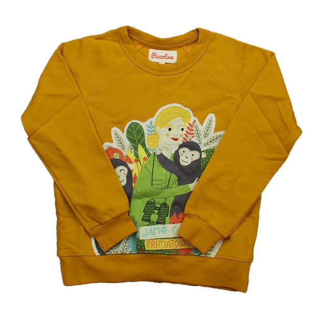 Piccolina Orange Trailblazer | Jane Goodall Sweatshirt 2-5T 