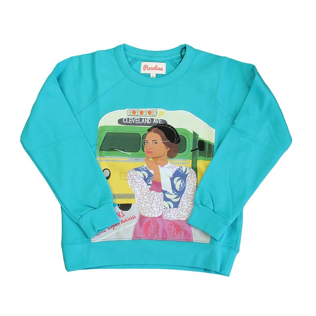 Piccolina Turquoise Trailblazer | Rosa Parks Sweatshirt 2-5T 