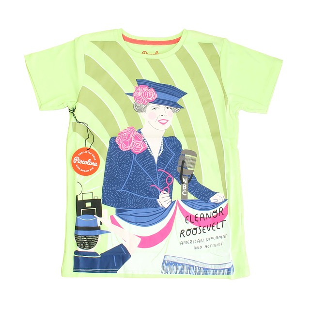 Piccolina Lime Trailblazer | Eleonor Roosevelt T-Shirt 6-14 Years 