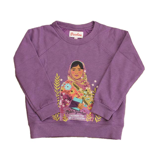 Piccolina Purple Trailblazer | Malala Yousafzai Sweatshirt 6-14 Years 