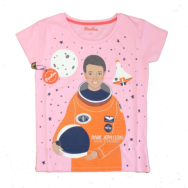 Piccolina Pink Trailblazer | Mae Jemison T-Shirt Adult XS - Adult XL 