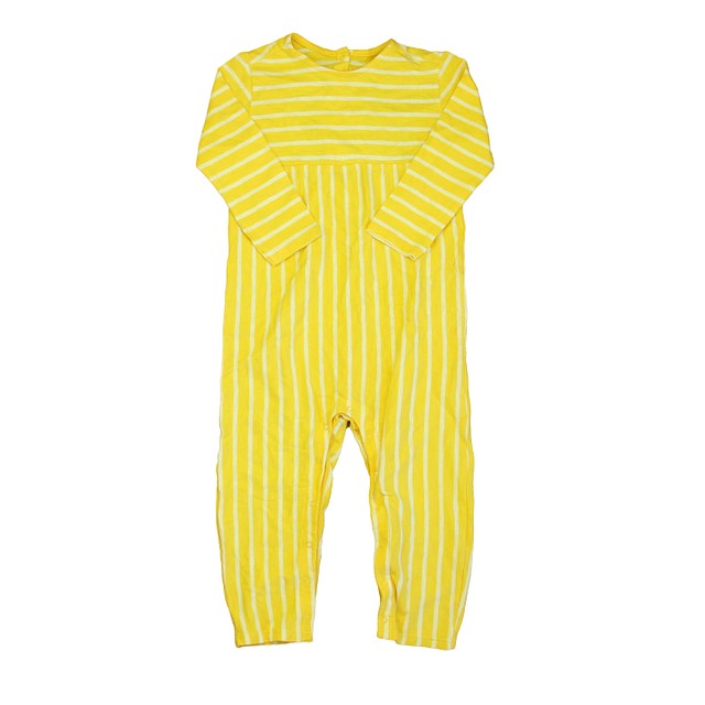 Primary.com Yellow | White Stripe Long Sleeve Outfit 12-18 Months 