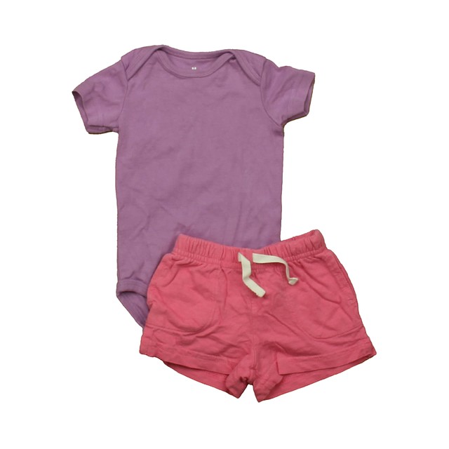 Primary.com 2-pieces Pink | Purple Apparel Sets 3-6 Months 
