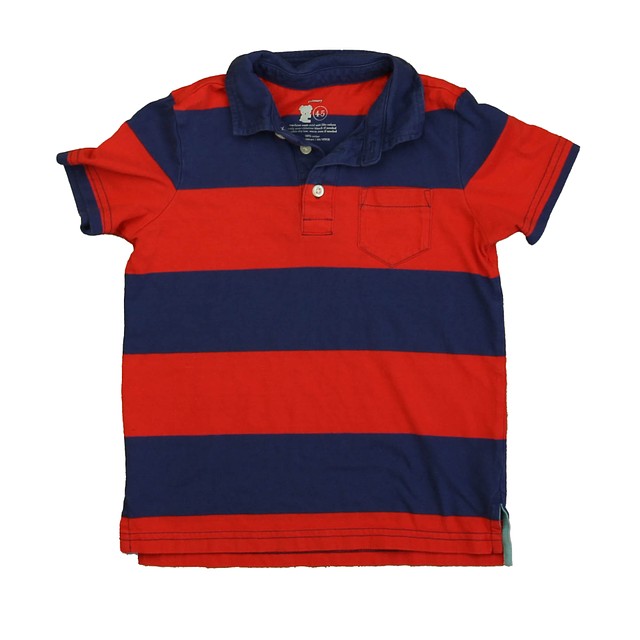 Primary.com Red | Blue Stripe Polo Shirt 4-5T 