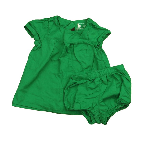 Primary.com 2-pieces Green Dress 6-12 Months 