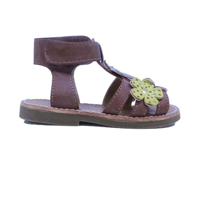 Rachel Shoes Tan | Multi | Flowers Sandals 6 Toddler 