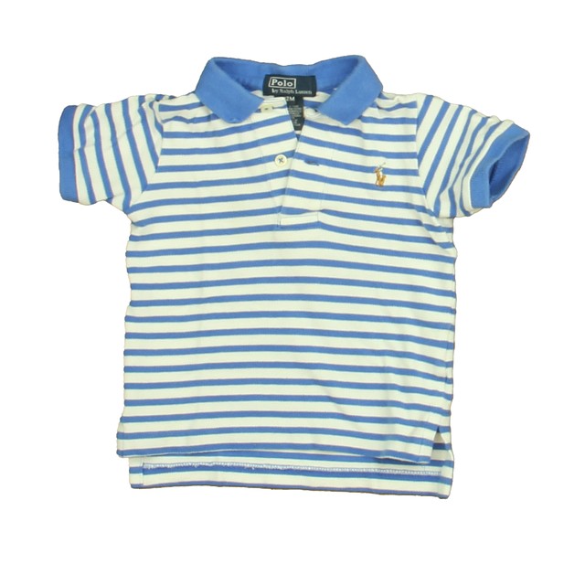 Ralph Lauren Blue | White Polo Shirt 12 Months 