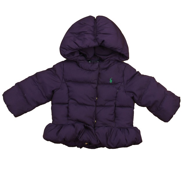 Ralph Lauren Purple Winter Coat 12 Months 