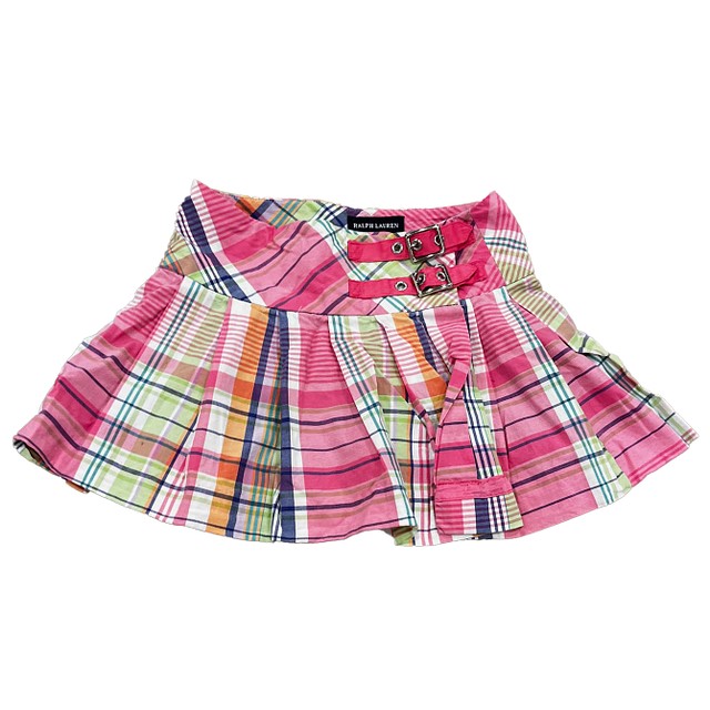Ralph Lauren Pink Plaid Skirt 3T 