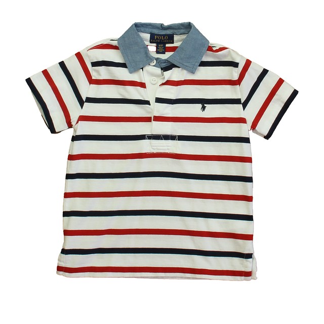 Ralph Lauren Red | White | Blue Polo Shirt 3T 