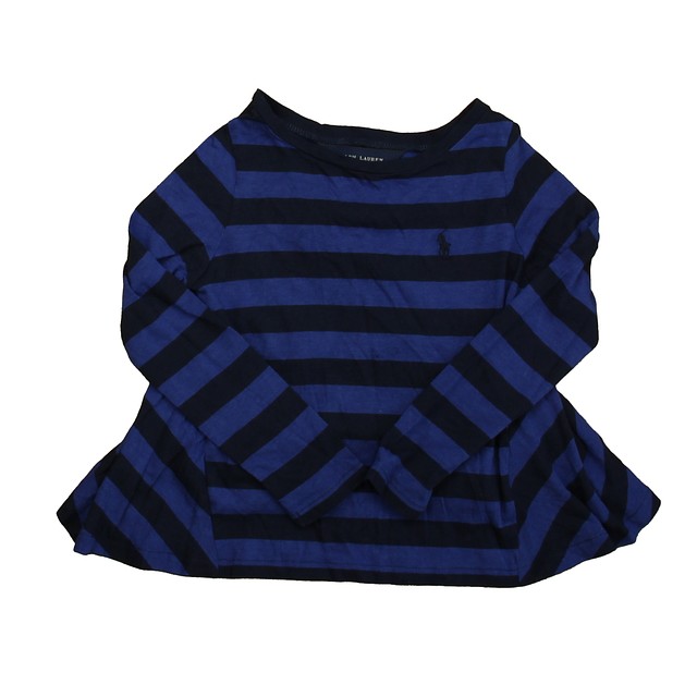 Ralph Lauren Blue | Black Stripe Long Sleeve T-Shirt 4T 