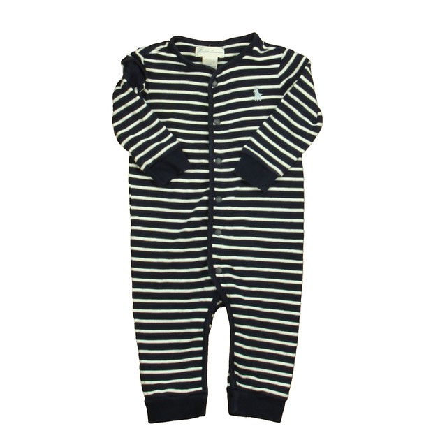 Ralph Lauren Navy | White Long Sleeve Outfit 6 Months 