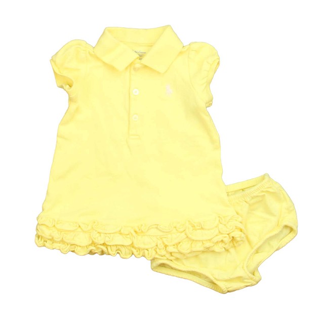 Ralph Lauren 2-pieces Yellow Dress 6 Months 