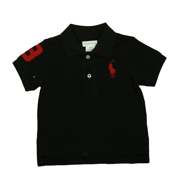 Ralph Lauren Black Polo Shirt 9 Months 