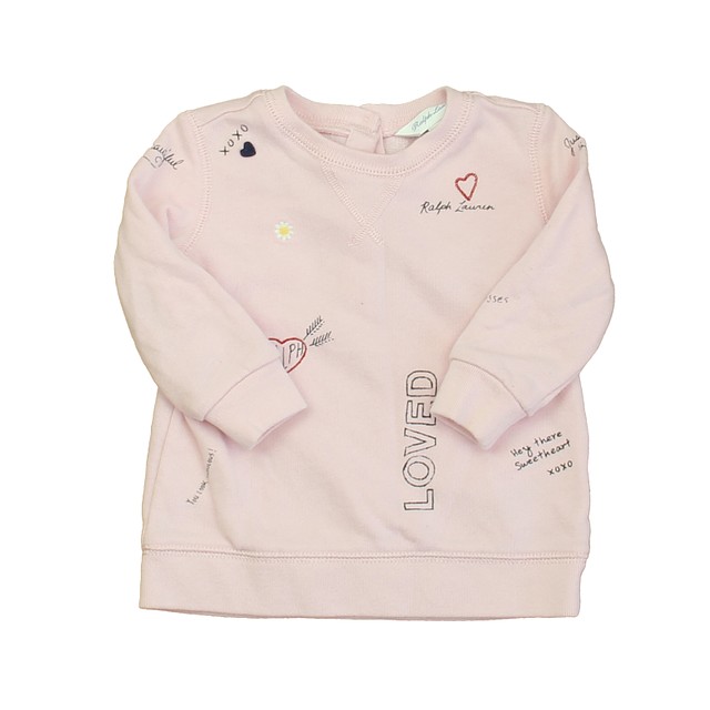 Ralph Lauren Pink Long Sleeve Shirt 9 Months 