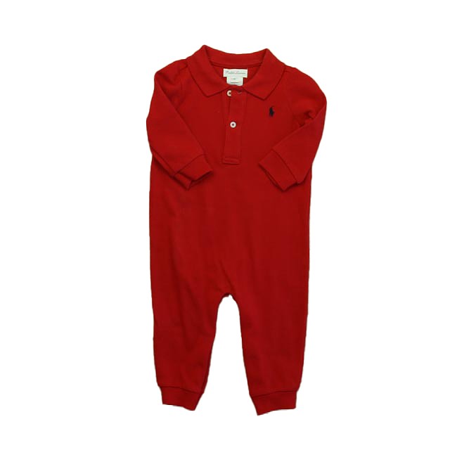 Ralph Lauren Red Long Sleeve Outfit 9 Months 
