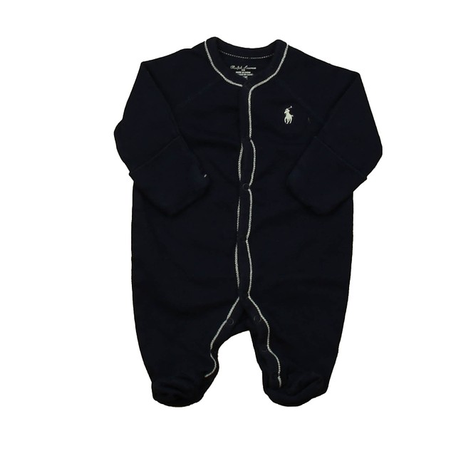 Ralph Lauren Navy Long Sleeve Outfit Newborn 