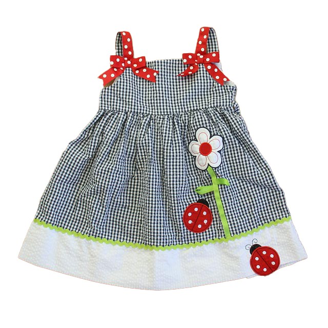 Rare Editions Navy | White | Red Dress 2T 