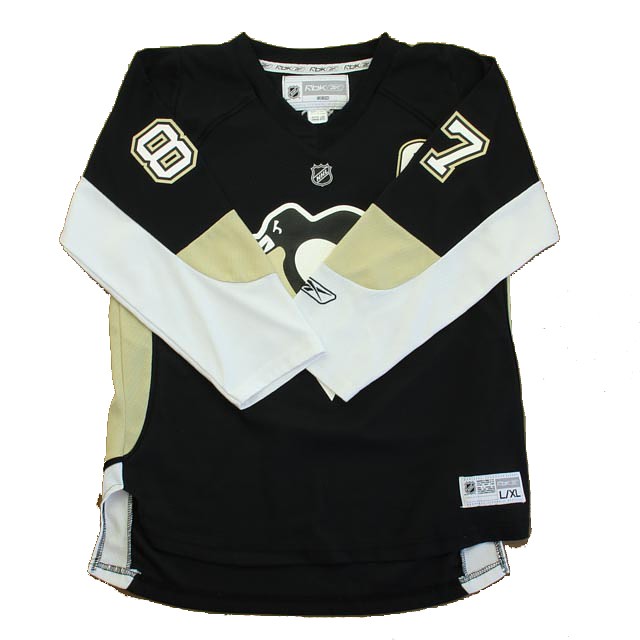Reebok RBK NHL Pittsburgh Penguins "Crosby" Sports Jersey Youth L/XL (14-16 Years) 