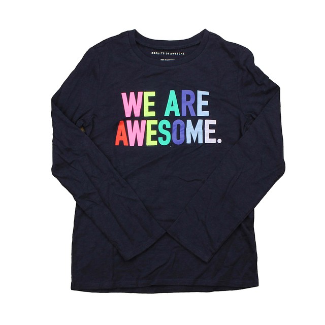 Rockets Of Awesome Navy | Multi Long Sleeve T-Shirt 10-12 Years 