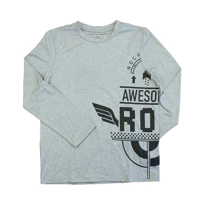 Rockets Of Awesome Gray | Black Athletic Top 10 Years 