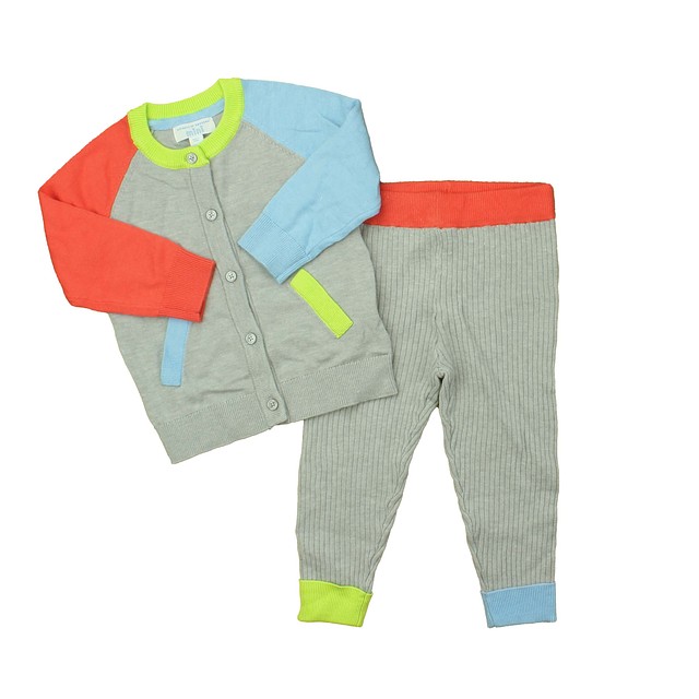 Rockets Of Awesome Gray | Coral | Baby Blue Apparel Sets 12-18M 