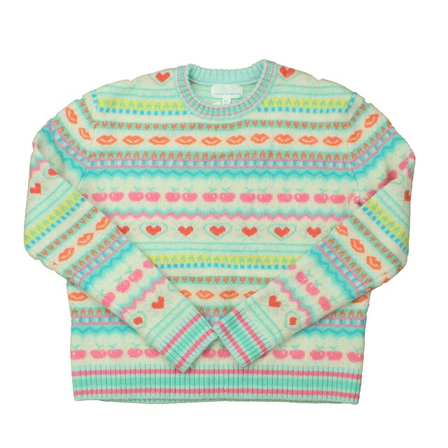 Rockets Of Awesome Aqua | Pink | White Sweater 12 Years 