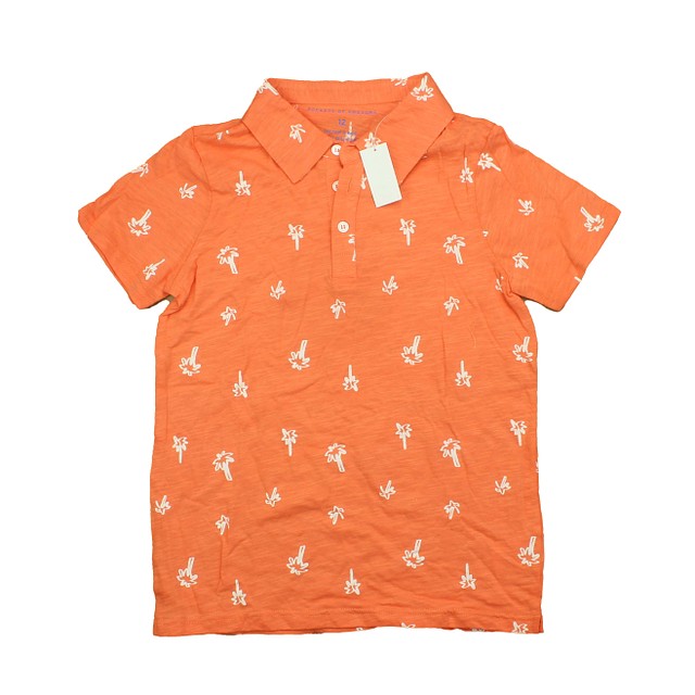Rockets Of Awesome Orange | White | Palm Tree Polo Shirt 12 Years 
