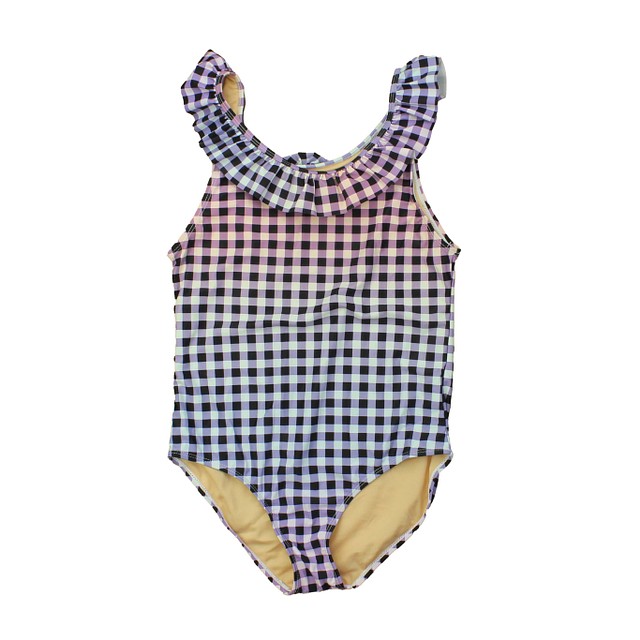 Rockets Of Awesome Black | Purple | Blue | Checks 1-piece Swimsuit 14 Years 