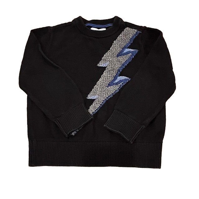 Rockets of Awesome Black Lightening Bolt Sweater 3T 