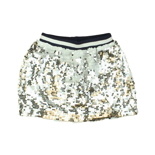 Rockets Of Awesome Silver Sequin Skirt 3T 