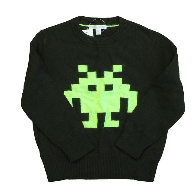 Rockets Of Awesome Green | Yellow | Robot Sweater 4T 