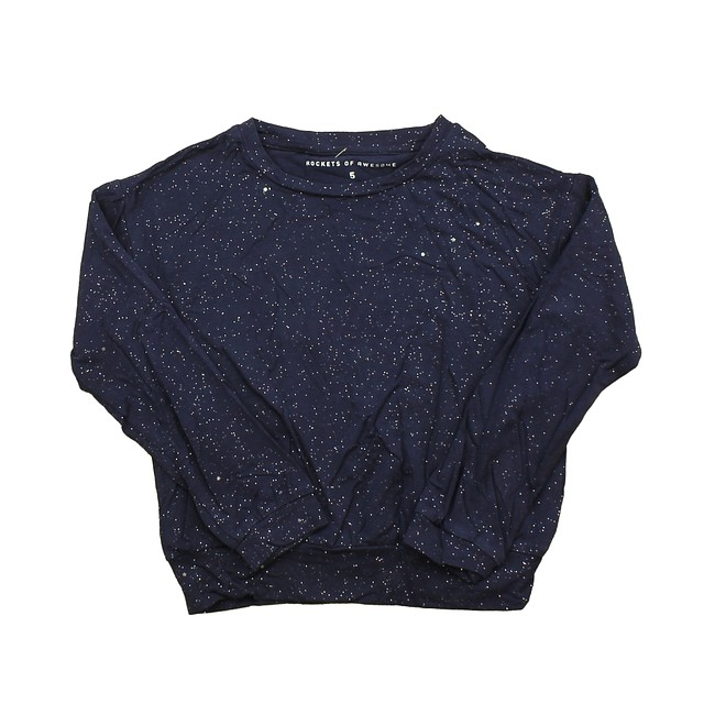 Rockets Of Awesome Blue | Sparkles Long Sleeve T-Shirt 5T 