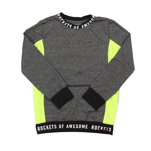 Rockets Of Awesome Grey | Green Athletic Top 5T 