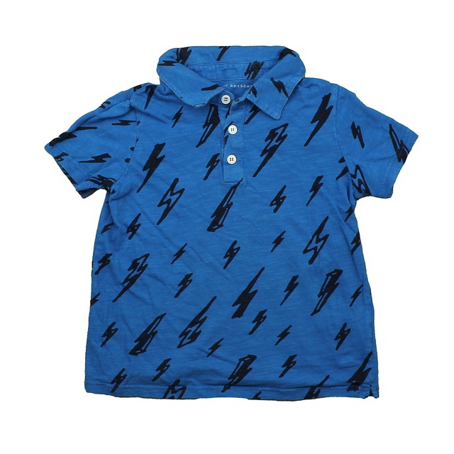Rockets Of Awesome Blue | Black Polo Shirt 6 Years 