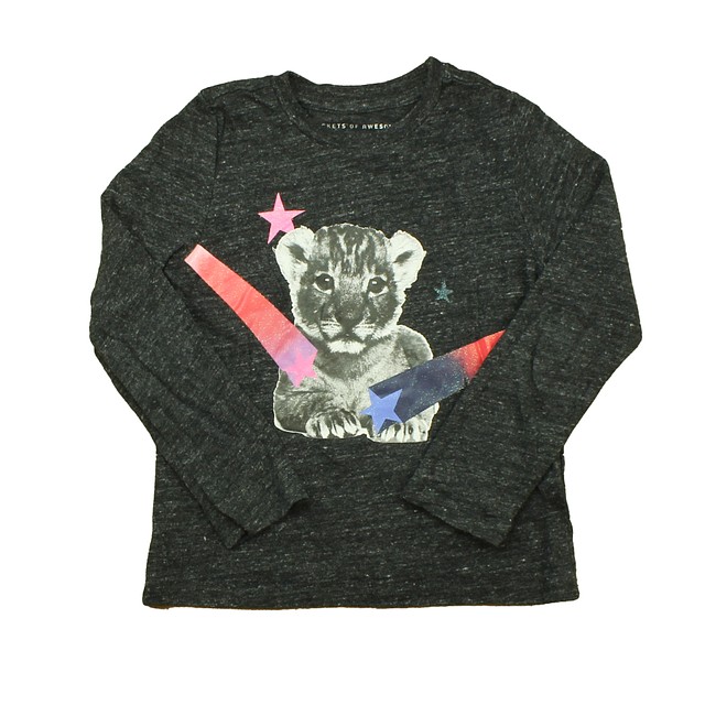 Rockets Of Awesome Grey | Tiger Long Sleeve T-Shirt 6 Years 